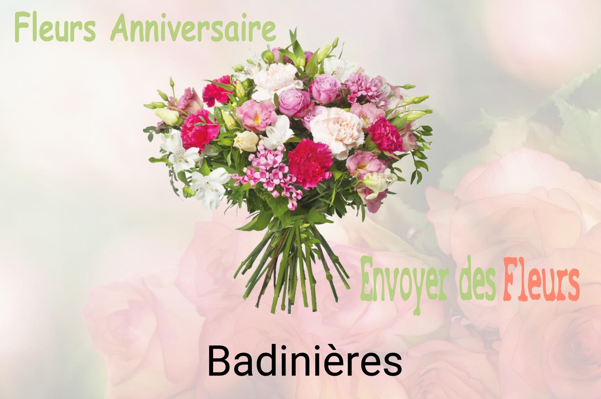 Bouquet de fleurs d’anniversaire livré à Badinières